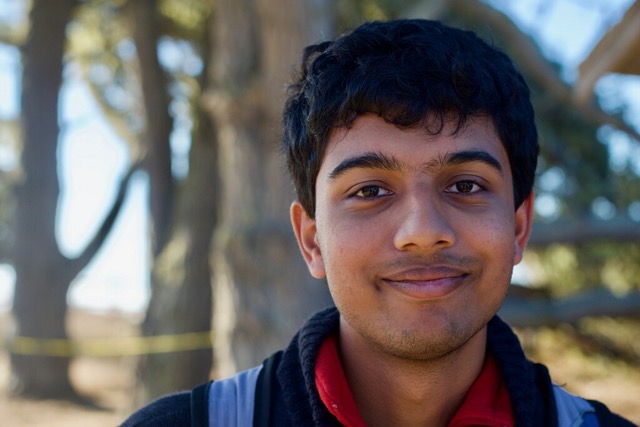 photograph of Kartik Chandra in front of a tree