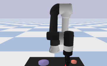 illustration of robot arm sorting items